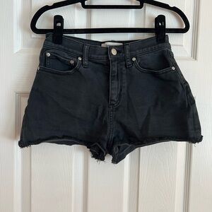 Women's Black Denim Shorts